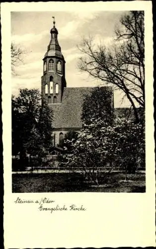 Ak Ścinawa Steinau an der Oder Schlesien, Evangelische Kirche