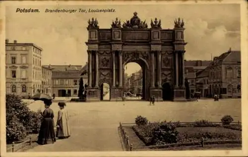 Ak Potsdam, Brandenburger Tor, Louisenplatz