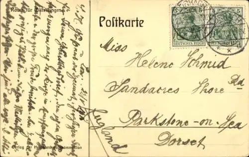 Ak Lörrach in Baden, Johann Peter Hebel Denkmal, Zur Erinnerung an die Enthüllung 1910