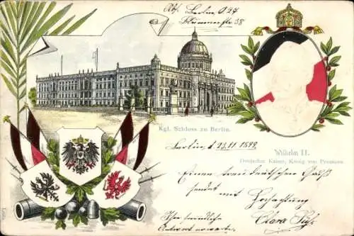 Präge Litho Berlin, Stadtschloss, Kaiser Wilhelm II.