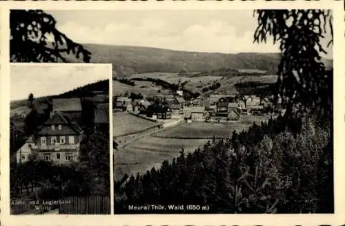 Ak Meura im Thüringer Wald, Panorama, Gast- und Logierhaus Wittig