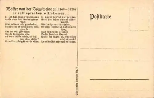 Ak Bozen Bolzano Südtirol, Walterplatz, Verein für das Deutschtum im Ausland