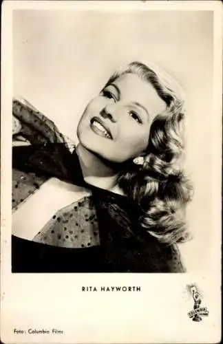 Ak Schauspielerin Rita Hayworth, Film Affäre in Trinidad, Portrait