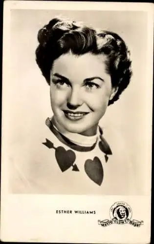 Ak Schauspieler Esther Williams, Portrait