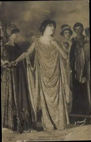 Ak Schauspielerin Sarah Bernhardt, Szene La Courtisane de Corinthe