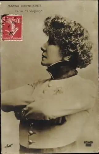 Ak Schauspielerin Sarah Bernhardt, Szene aus l'Aiglon