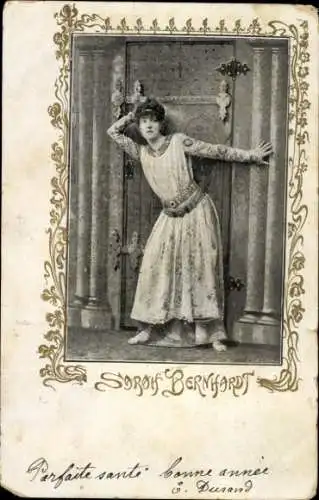 Ak Schauspielerin Sarah Bernhardt, Szene