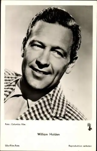 Ak Schauspieler William Holden, Portrait