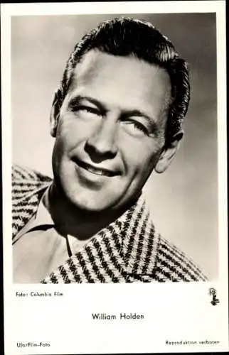 Ak Schauspieler William Holden, Portrait