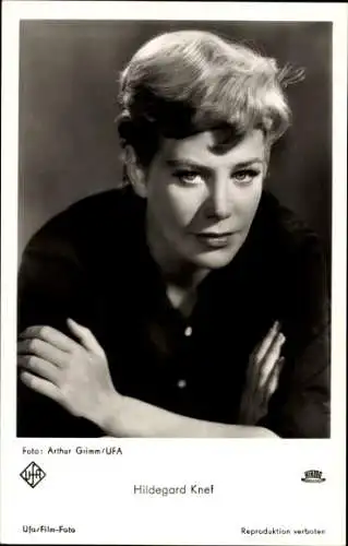 Ak Schauspielerin Hildegard Knef, Portrait, Sängerin