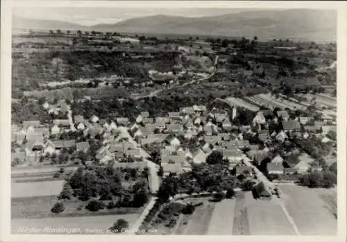 Ak Niederrimsingen Breisach am Oberrhein, Fliegeraufnahme