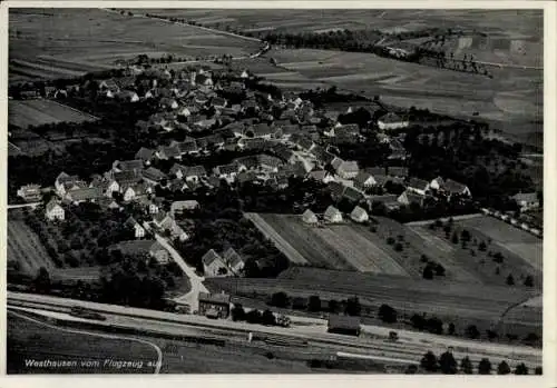 Ak Westhausen in Württemberg, Fliegeraufnahme