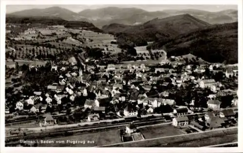 Ak Steinen in Baden Schwarzwald, Fliegeraufnahme