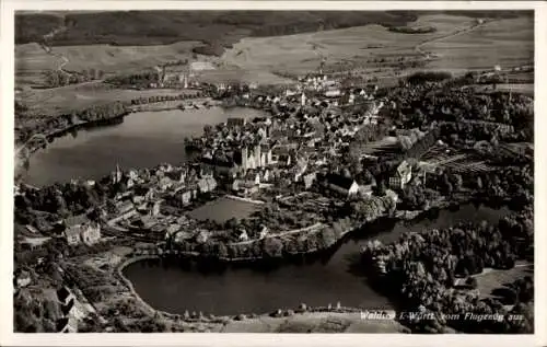 Ak Waldsee Freiburg im Breisgau, Fliegeraufnahme