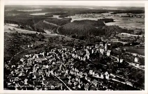 Ak Altensteig im Schwarzwald Württemberg, Fliegeraufnahme