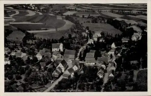 Ak Grüntal Frutenhof Freudenstadt im Nordschwarzwald, Fliegeraufnahme