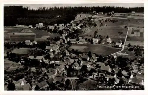 Ak Hallwangen Dornstetten im Schwarzwald Württemberg, Fliegeraufnahme