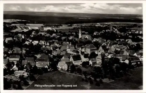 Ak Pfalzgrafenweiler im Schwarzwald Württemberg, Fliegeraufnahme