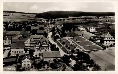 Ak Möttlingen Bad Liebenzell im Schwarzwald, Fliegeraufnahme