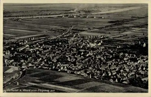 Ak Osthofen in Rheinhessen, Fliegeraufnahme