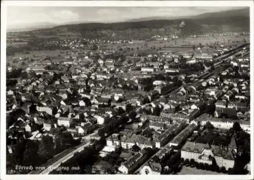 Ak Lörrach in Baden, Fliegeraufnahme