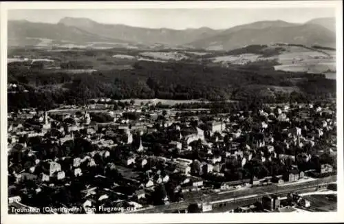 Ak Traunstein in Oberbayern, Fliegeraufnahme