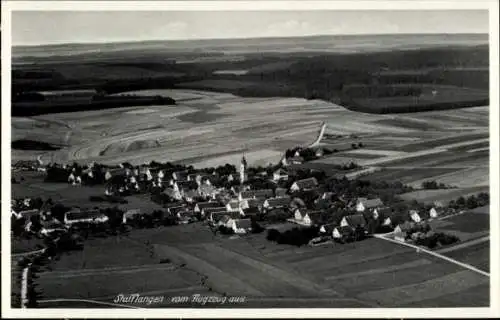 Ak Stafflangen Biberach an der Riß Oberschwaben Württemberg, Fliegeraufnahme