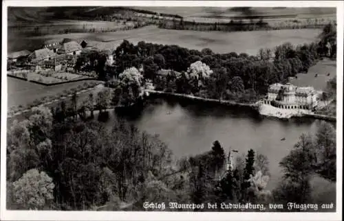 Ak Ludwigsburg in Württemberg, Schloss Monrepos, Fliegeraufnahme