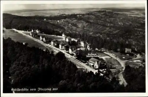 Ak Gerlingen in Württemberg, Waldrestaurant Kurhaus Schillerhöhe v. Flugzeug aus gesehen