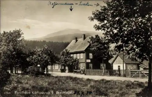 Ak Königskrug Braunlage im Oberharz, Forsthaus