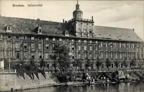 Ak Wrocław Breslau Schlesien, Universität