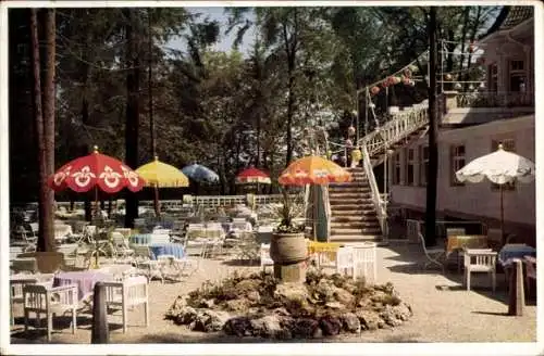 Ak Höllriegelskreuth Pullach Oberbayern, Cafe und Conditorei Bittmann, Garten