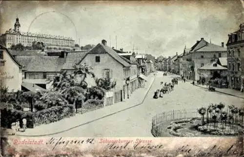 Ak Rudolstadt in Thüringen, Schwarzburger Straße