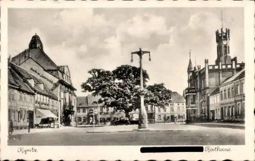 Ak Kyritz in der Prignitz, Platz, Rathaus