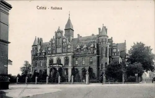 Ak Calau in der Niederlausitz, Rathaus