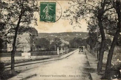 Ak Vernouillet Yvelines, Avenue de la Gare