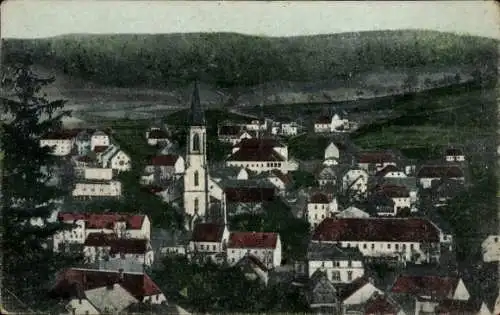 Ak Neuhausen im Erzgebirge, Gesamtansicht, Kirchturm