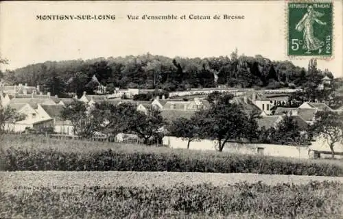 Ak Montigny sur Loing Seine et Marne, Vie d'ensemble, Coteau de Brosse