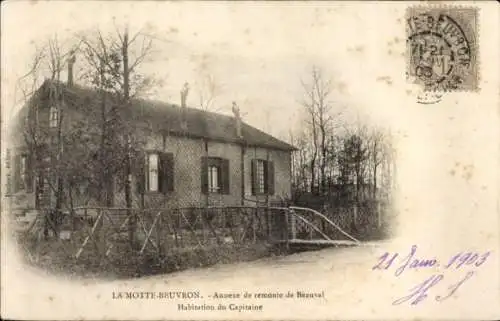 Ak Lamotte Beuvron Loir et Cher, Annexe de remonte de Beauval, Habitation du Capitaine