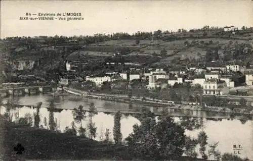 Ak Aixe sur Vienne Haute Vienne, Panorama