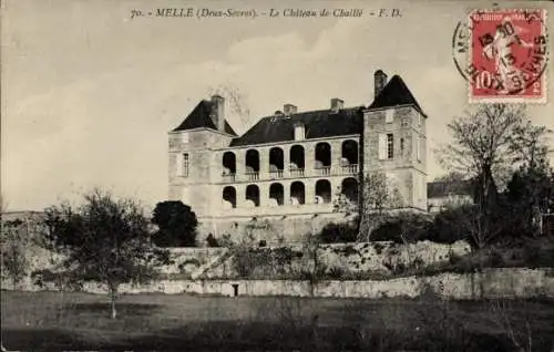 Ak Melle Deux Sèvres, Schloss Chaille