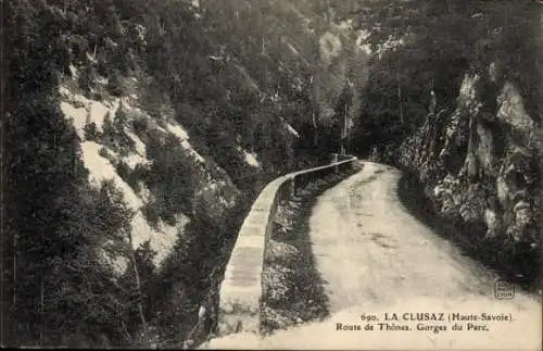 Ak La Clusaz Haute Savoie, Route de Thomes, Gorges du Parc