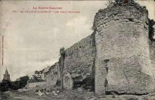 Ak St. Felix de Caraman, Les Vieux Remparts