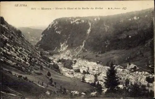 Ak Morez de Jura, Morez-le-Haut und der Roche du Bechel