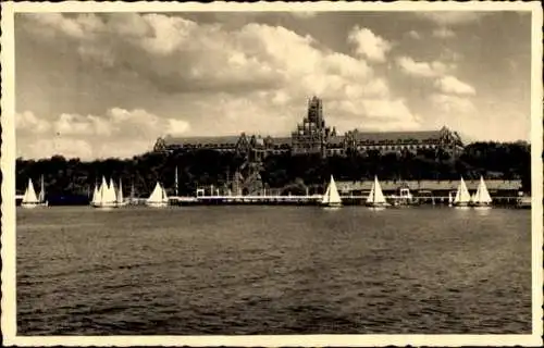 Ak Mürwik Flensburg in Schleswig Holstein, Marineschule, Segelboote