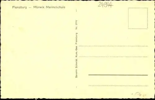 Ak Mürwik Flensburg in Schleswig Holstein, Marineschule, Segelboote