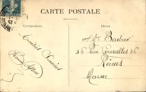 Ak Charleville Marne, Rue Thiers