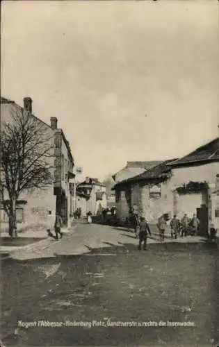 Ak Nogent l'Abbesse Marne, Hindenburg Platz, Sandtnerstraße, Innenwache