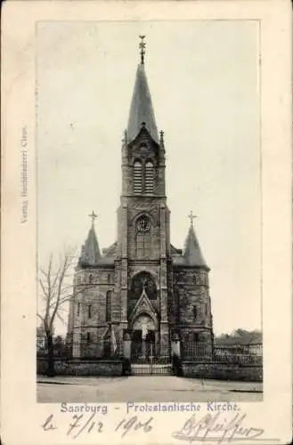 Ak Sarrebourg Saarburg Lothringen Moselle, Protestantische Kirche