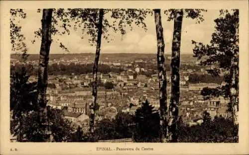 Ak Épinal Lothringen Vosges, Panorama du Centre